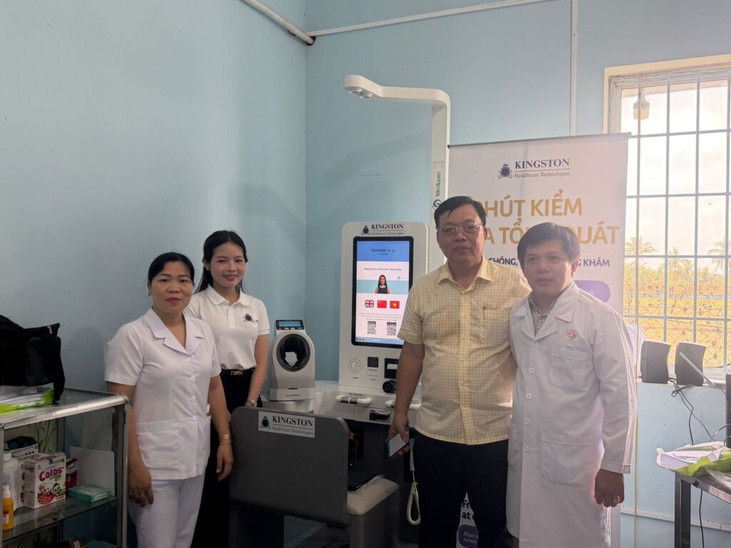 Medi-Kiosk - Trạm khám sức khỏe thông minh của Kingston Healthcare Technologies tại Trạm Y tế Hiếu Phụng, Vĩnh Long