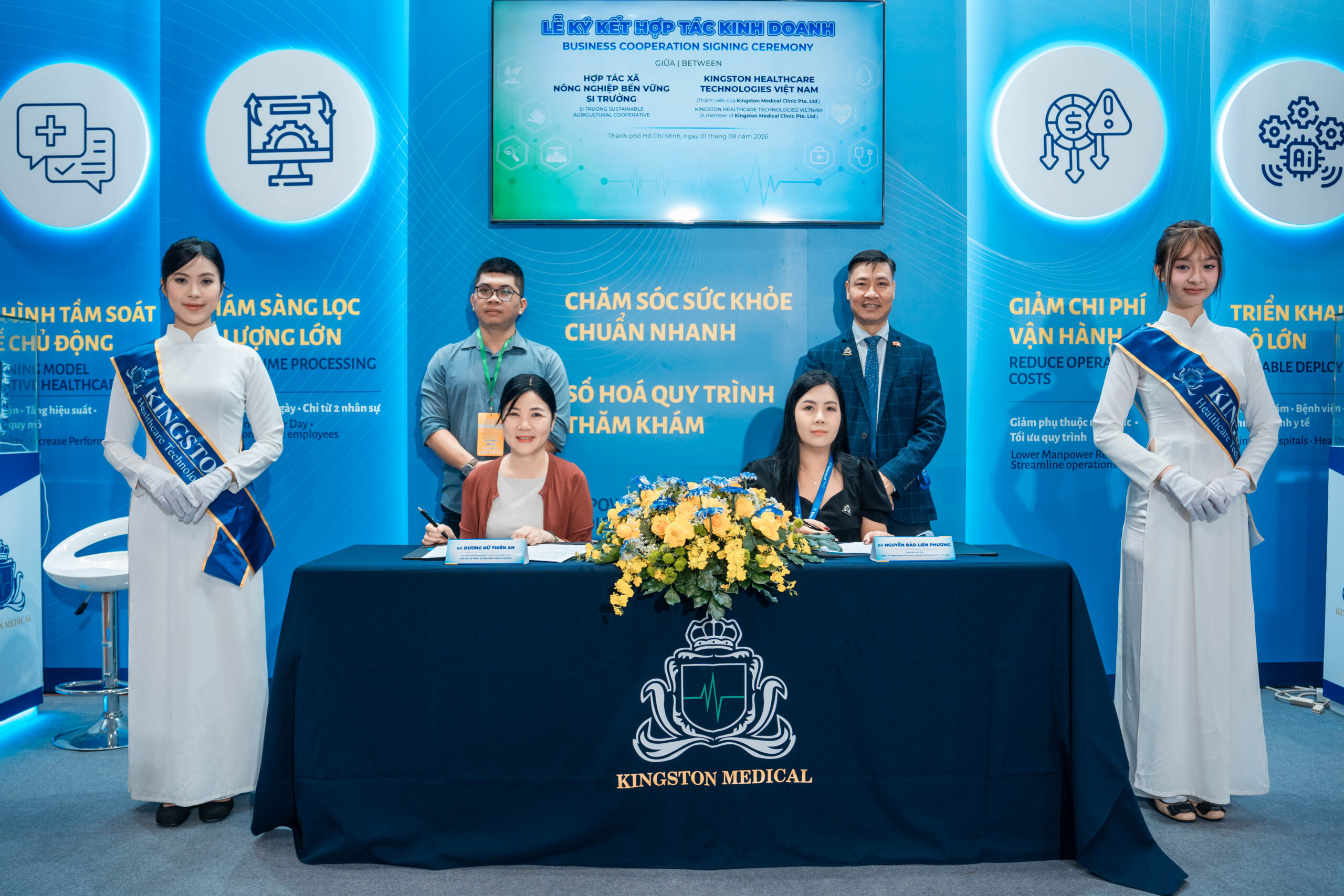 Kingston Healthcare Technologies ký kết hợp tác kinh doanh với Hợp tác xã Nông nghiệp Bền vững Sĩ Trưởng